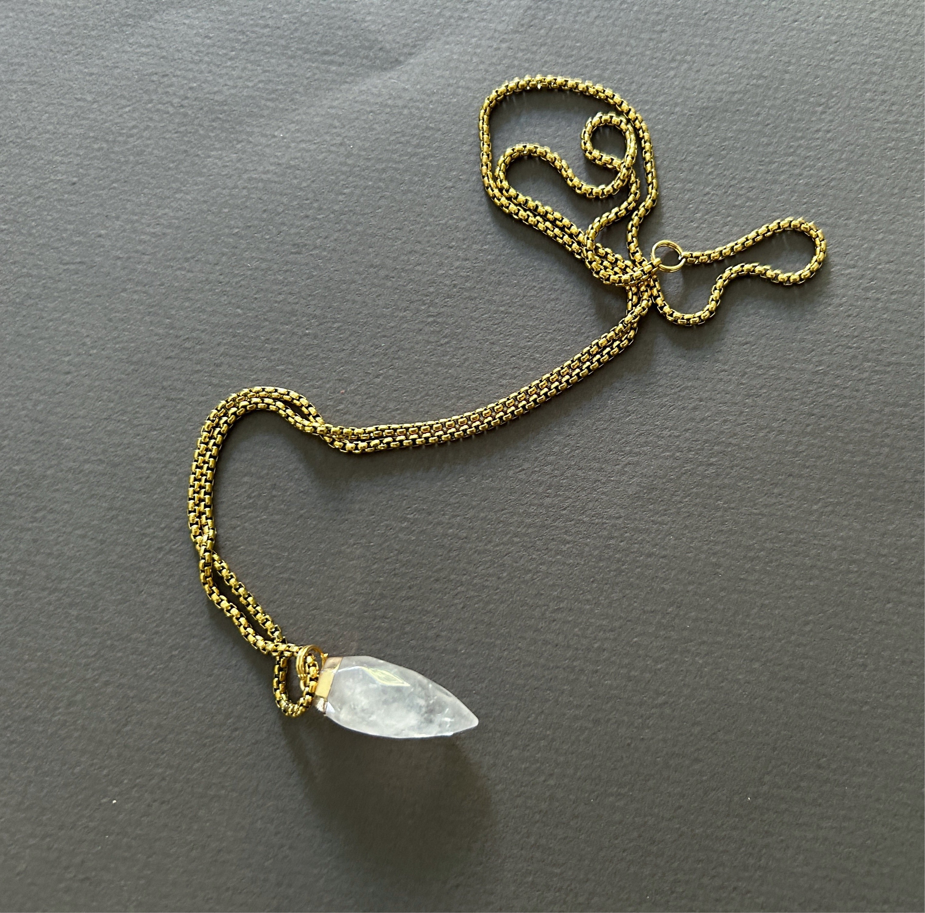 שרשרת קריסטל קוורץ|שרשרת ארוכה לאישה|שרשרת מתנה - ARIO by Shlomit Berdah