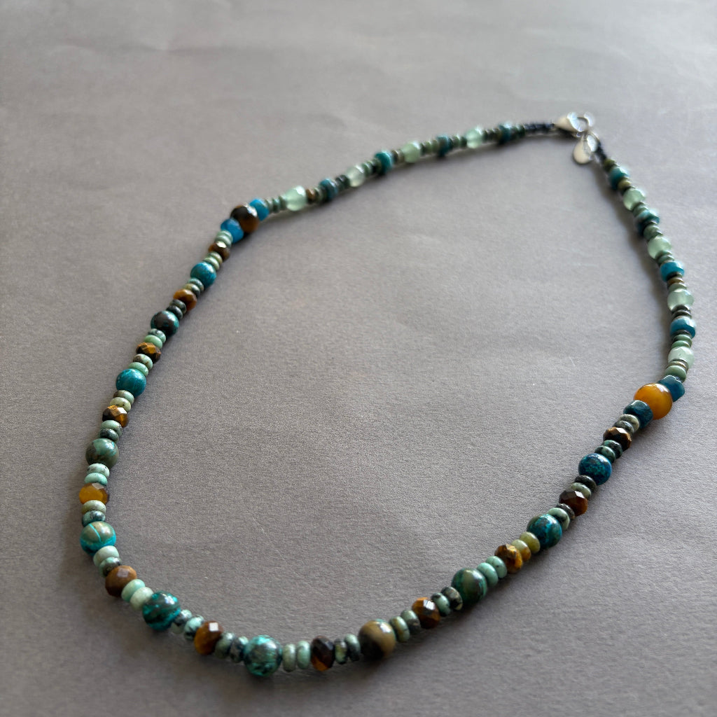 שרשרת אבני טורקיז וקריקסולה - ARIO By Shlomit Berdah