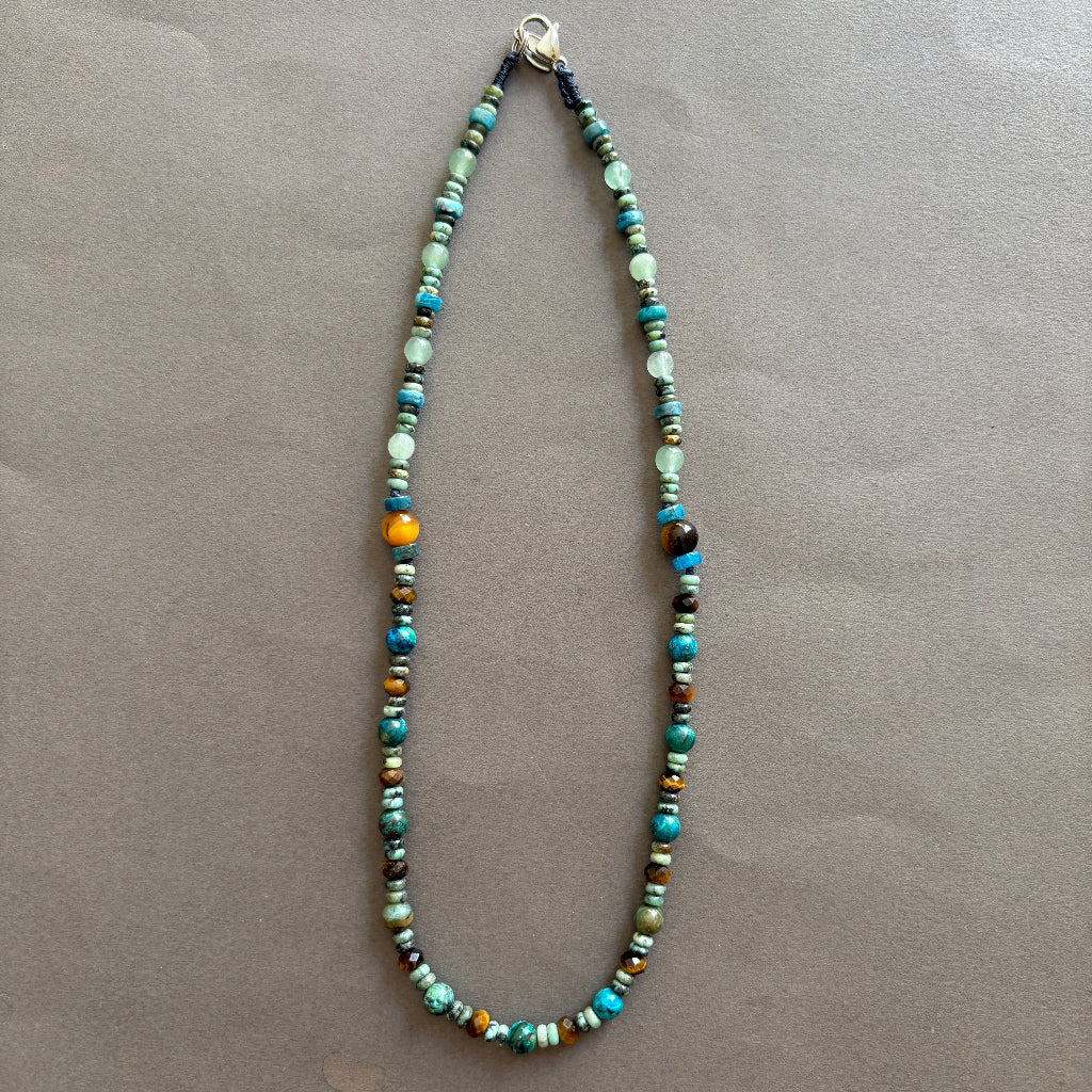 שרשרת אבני טורקיז וקריקסולה - ARIO By Shlomit Berdah