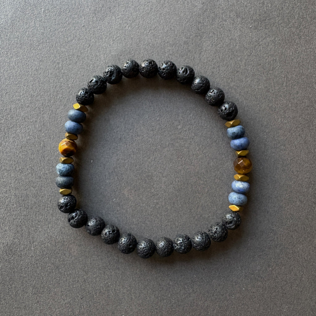 צמיד דיומולבה | צמיד אבני לבה - ARIO By Shlomit Berdah