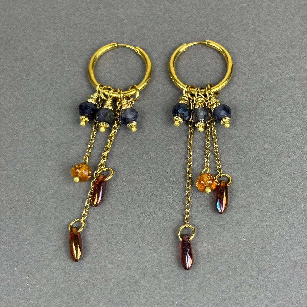 עגילי לונג לולייט| עגילי ערב משגעים - ARIO by Shlomit Berdah