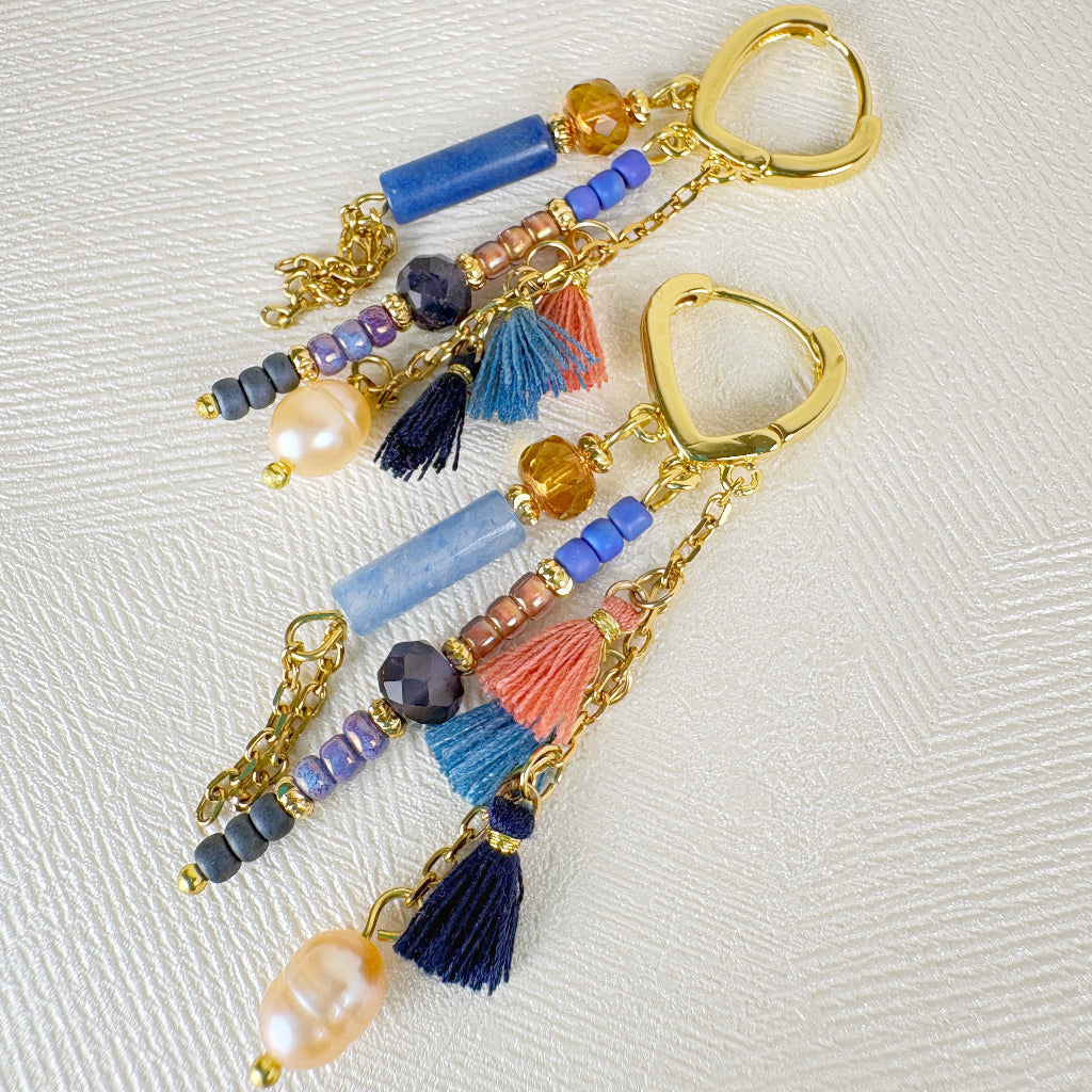 עגילי אלודי| עגילים ארוכים מיוחדים - ARIO by Shlomit Berdah