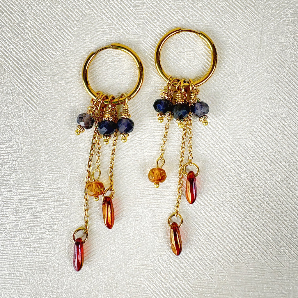 עגילי לונג לולייט| עגילי ערב משגעים - ARIO by Shlomit Berdah