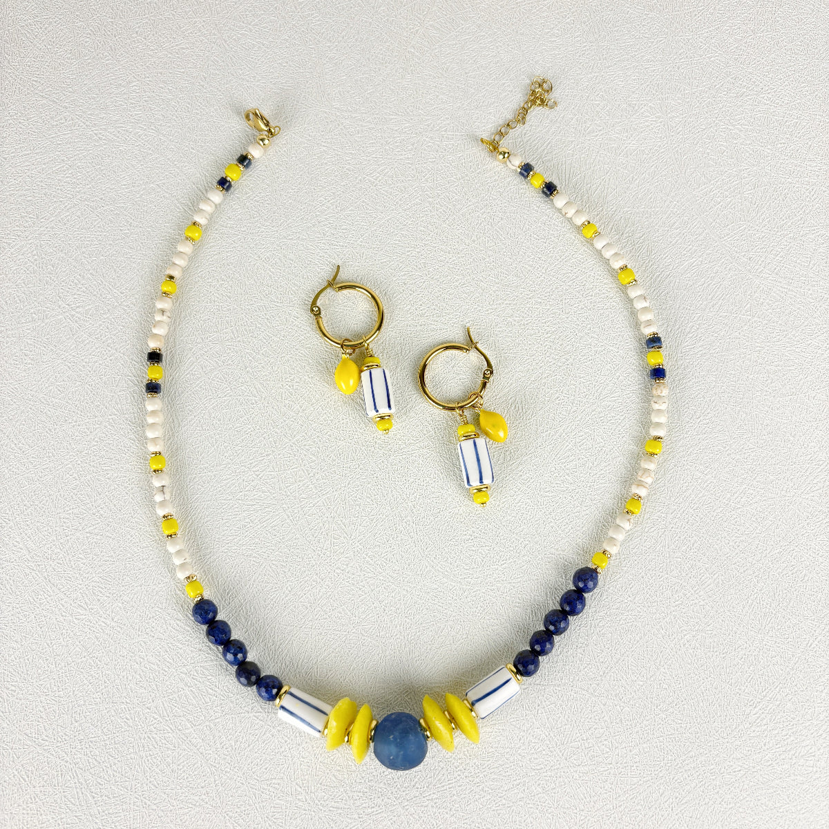 שרשרת קאפרי ועגילים