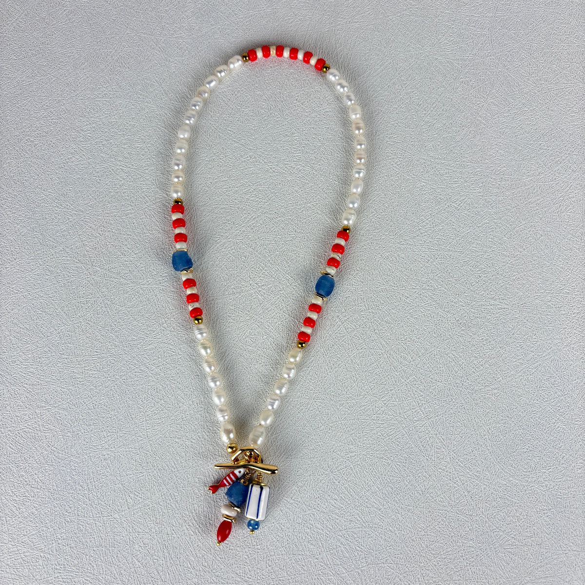 שרשרת מרינה | שרשרת פנינים צבעונית לנשים