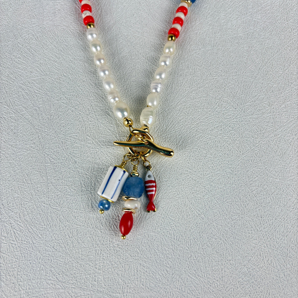 שרשרת מרינה | שרשרת פנינים צבעונית לנשים